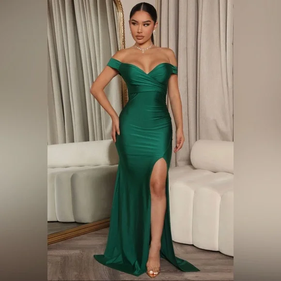 chinese dress ladies Pretty in Pleats Maxi Dress: Hunter Green Large / Hunter Green main image 1